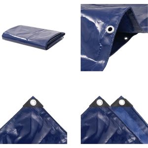 vidaXL Dekzeil 650 g/m² 5x6 m blauw - Afdekzeil - Afdekzeilen - Zeildoek - Zeildoeken