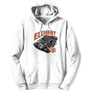 ELEMENT Wolf Sweatshirt Met Capuchon Kind Optic White - Maat 12 Years