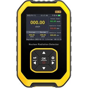GC-01 Geiger-teller - Stralingsdetector - Gamma, Beta & Röntgenstralen - Geïntegreerde Geiger-Müller Sensor - LCD Scherm