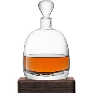 L.S.A. Whisky Islay Decanteerkaraf - 1 liter - Incl Houten Voet