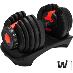 Halter - 24Kg - Verstelbare - Halters - 2.5-24Kg -Fitness - Workouts - Dumbbells - Gewichten - Gewicht - Set - Sportfitness - Apparatuur - Training - Sport - Gym - Sportfitnessapparatuur