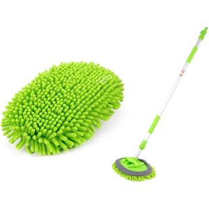 Telescopische wasborstel - Microvezel - 98 tot 168cm - Extra groot