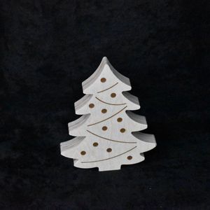 Houten kerstboom 14cm - Kerstdecoratie - Kerstversiering - Van Aaken Design - Berken multiplex