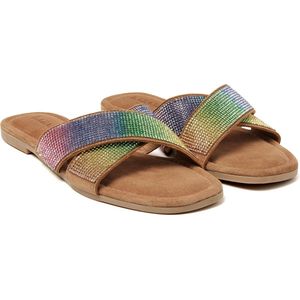 Lazamani Lexi Suede Dames Slippers Multi Maat 40