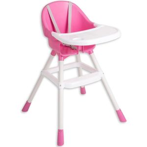 kinderstoel baby in roze, wit - veilige kinderstoel met armleuning voor een comfortabele zitpositie - 60 x 90 x 70 cm (b x h x d)
