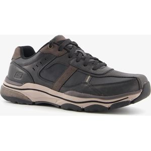 Skechers Romago Elmen leren heren sneakers - Zwart - Extra comfort - Memory Foam - Maat 43