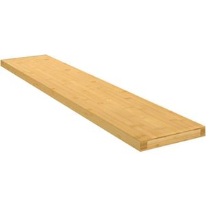 vidaXL - Wandschap - 100x20x2,5 - cm - bamboe