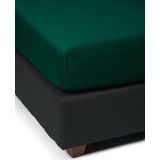 ESSENZA Satin Hoeslaken Pine Green - 90x200 cm