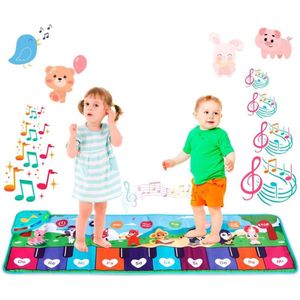 Dansmat - Kinderspeelgoed 3 Jaar - Muziekmat voor Meisjes en Jongens - Educatief Speelgoed - Montessori - Sensorisch - Licht Blauw