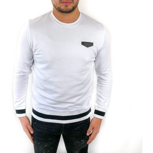 STRIPED SWEATER WHITE