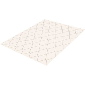 Vloerkleed Laagpolig Grijs | Macy Diamante - 220 x 160 cm