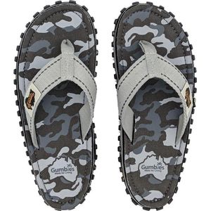 Gumbies - Teenslippers Dames - Teenslipper Heren - Grey Camouflage - Maat 40