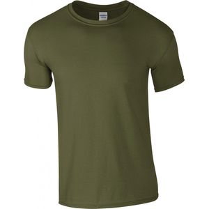 T-shirt met ronde hals 'Softstyle® Ring Spun' Gildan Military Green - 4XL