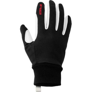 Luxe Winter Fietshandschoenen - Met touchscreen - Extra dikke afsluiting bij de pols - Winterhandschoen voor wandelen, hardlopen en fietsen - Zwart/Wit - Maat XXL / 10