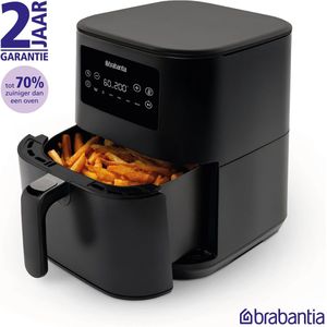 Brabantia Airfryer - 5.7 liter - 1700 Watt - Touchscreen - PFAS-vrije Antiaanbaklaag - 6 Automatische Programma's - BBEK1137