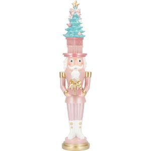 Notenkraker Kerstboom 52 Cm Roze Kerstdecoratie Beeld Decoratie Decoratieve Accessoires Kerst Nutcracker