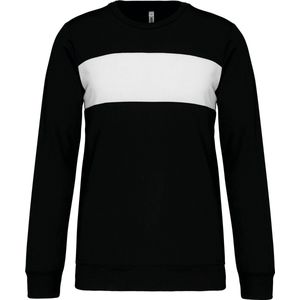 Herensweater met lange mouwen 'Proact' Black/White - L