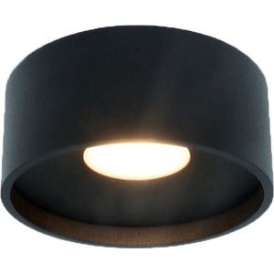 Artdelight - Plafondlamp Oran Ø 12 cm zwart