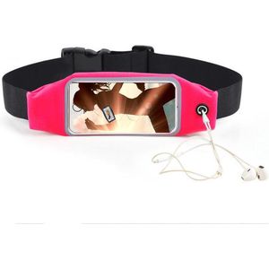 Iphone 11 Pro hoes Running belt Sport heupband - Hardloopband riem sportband hoesje Roze