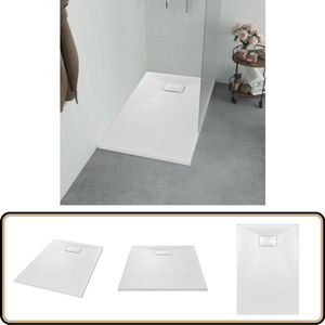 vidaXL Douchebak 120x70 cm wit - Duurzaam & Stijlvol Douchebak - Douchevloer - Badkamerspiegel - Badkamermeubels - Sanitair