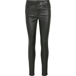 Vila Broek Visarah Rw Glitter Coated Jeans Blk 14099710 Black Denim/ Coated Gli Dames Maat - W30 X L30