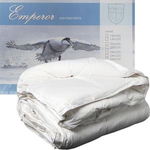 Emperor Donzen 4-Seizoenen Dekbed - 90% Eendendons - Tweepersoons - 200x220 cm - Wit