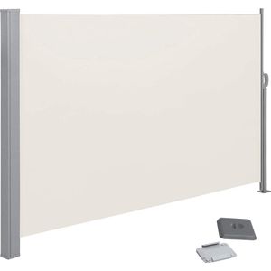 Rootz Privacyscherm - Zijluifel - Zonwering - Balkon - Terras - Tuin - Taupe/Grijs - 200 x 350 cm