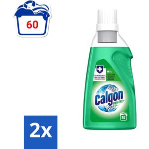 Calgon - Ontkalkingsmiddel - Gel - Anti Kalksteen - Anti Wasmiddelresiduen - Anti Geuren - 1.5 L - 30 Wasbeurten - Voordeelverpakking - 2 stuks