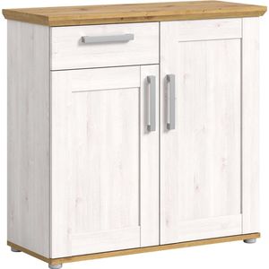 Rootz Verona Ladekast - Dressoirkast - Verona Dressoir - Systeemontwerp - Sibiu Lariks Nb. - Ambachtelijk eiken Nb. - 95 cm x 92 cm x 39 cm