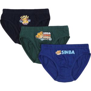 Lion King slips - Simba - onderbroeken - ondergoed - set van 3 in box - OEKO-TEX - maat 122/128 - 7/8 jaar