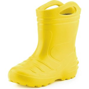 Ladeheid LA-KL-051 Kinder Regenlaarzen - Rubber - met Binnenschoen en Grepen - Waterdicht - EVA - Wasbare Binnenschoen – Zonnig – 26