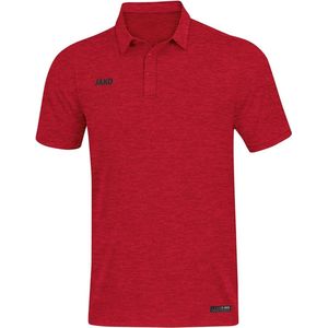 Jako Polo Premium Basics Rood Gemeleerd Maat M