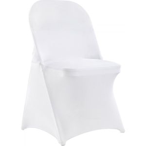 30 stuks stoelhoezen wit, universele stoelhoezen, stoelhoezen elastisch, elastaan ​​stoelhoes max. 406 x 508 x 762 mm voor bruiloften, feesten, feesten, hotels, stoelbescherming stoelhoes spandex