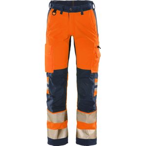Fristads Hi Vis Werkbroek Klasse 2 Flexforce - Hi-Vis oranje/marineblauw - D92