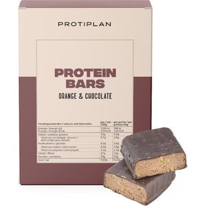 Protiplan | Reep Sinaasappel Chocolade | 7 x 43 gram | Eiwitrepen | Koolhydraatarme sportvoeding | Afslanken met Proteïne repen