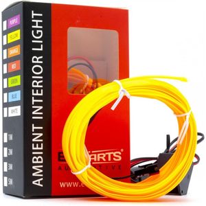 Einparts Voertuig Universele Interieur LED Ambient Interieurverlichting - Compleet 5m Strip Pakket Oranje