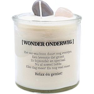 Geurkaars met edelstenen - Wonder onderweg!
