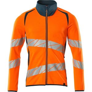 Mascot Accelerate Safe Sweatshirt met rits 19184-781 - hi-vis oranje/donkerpetrol - S