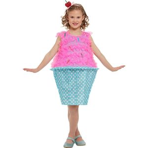 FUNIDELIA Cupcake kostuum voor meisjes - 5-6 jaar (110-122 cm) - Roze