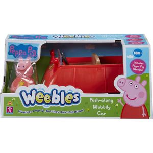 Peppa Pig Weebles - Rode auto met figuur