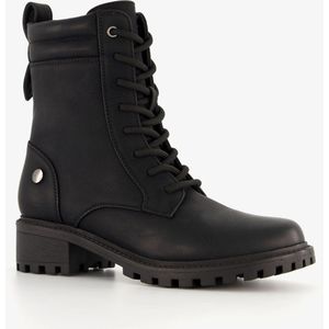 Blue Box dames veterboots zwart - Maat 38