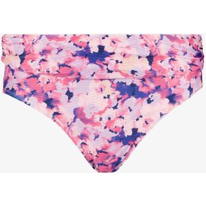 Osaga dames overslag bikinibroekje bloemenprint - Paars - Maat 44