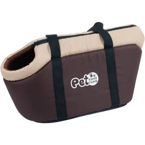 Avoir Avoir®-Reis / Weekend draagtas - Bruin -Hond en kat -Zachte, verstelbare draagtas voor huisdieren -5kg-S-38cm x 20cm x 25cm-Bol.com