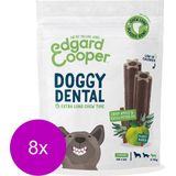 Edgard&Cooper Doggy Dental Appel&Munt - Hondensnacks - 8 x S