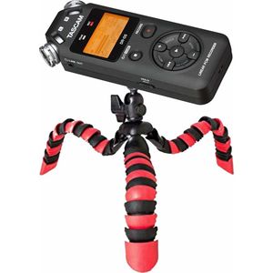 TronicXL Profi TRIPOD 1 Flexibel statief voicerecorder audiorecorder recorder 1/4 inch bijv. geschikt voor Roland Philips Tascam Sony Olympus Zoom H4n Pro H5 H6 mobiele recorder H2n houder draagbar