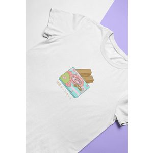 Matcha Kit Kat Greentea T-Shirt | Japanese Kawaii Food | Anime Merchandise | Unisex Maat M Wit