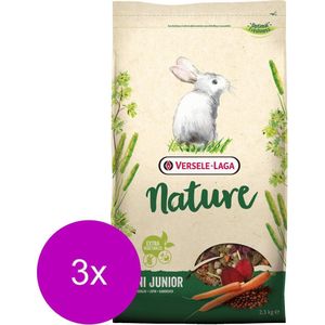 Versele-Laga Nature Cuni Junior - Konijnenvoer - 3 x 2.3 kg