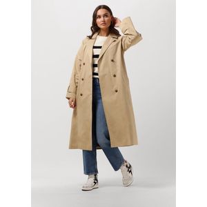 Object Objclara Keily Trench Coat Jassen Dames - Beige - Maat 34