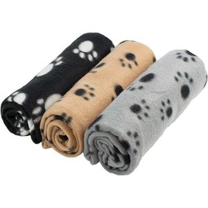 huisdierdeken voor hond of kat, zachte afwerking, zware winterdeken, fleece deken gezellig kattenbed 3pcs(60x70cm)