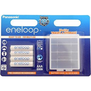 1x4 Panasonic Eneloop Micro AAA 750 mAh + Accubox